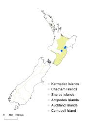 Cardamine bisetosa distribution map based on databased records at AK, CHR, OTA & WELT.
 Image: K.Boardman © Landcare Research 2018 CC BY 4.0